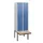 locker met bank,HxBxD 1950x600x815mm,2vak,vak B 300mm,draaigrendel