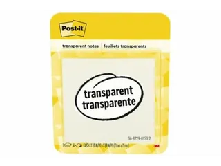 Memoblok Post-it 3M 73x73mm Transparant - 1