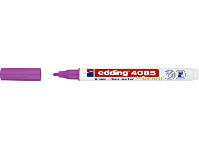 Krijtstift edding by Securit 4085 rond 1-2mm framboos