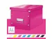 Click & Store kubus opbergdoos roze 320x310x360mm 80% gerecycled karto