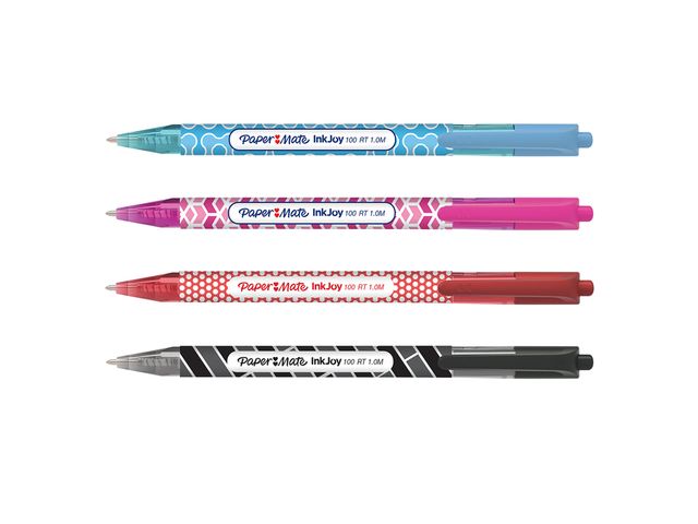 Paper Mate stylo bille Kilometrico, M, blister de 8 pièces, assorti