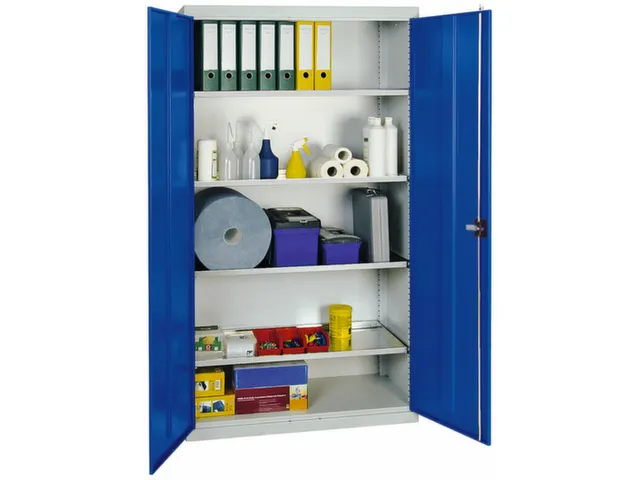 Draaideurkast Hxbxd 1800x1000x500mm 4legborden Ral5010