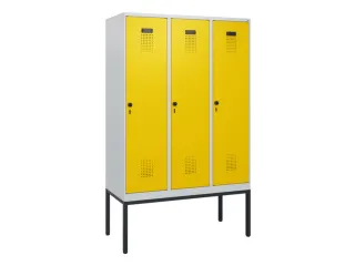 schoollocker,HxBxD 1950x1200x500mm,3vak,vak B 400mm,draaigrendel - 2