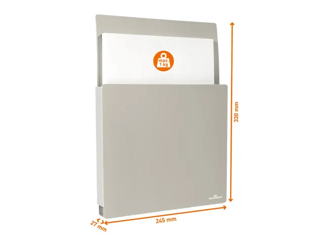 Pochette affichage INFO BOX A4 magnétique Gris