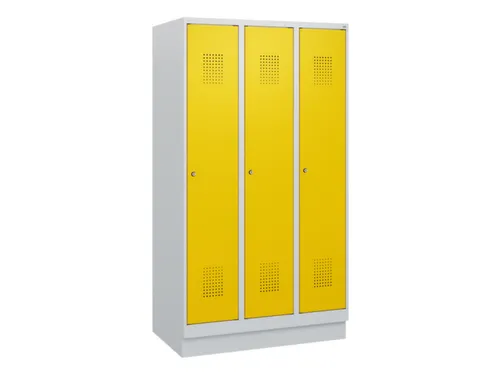 schoollocker,HxBxD 1630x900x500mm,3vak,vak B 300mm,cil.-slot,sokkel