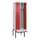 locker met bank,voor scheiding van kleding,HxBxD 2120x600x815mm,2vak