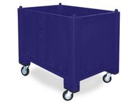 Stapelcontainer Pp Hxbxd 850x1200x800mm 550 Liter 4Wielen Blauw