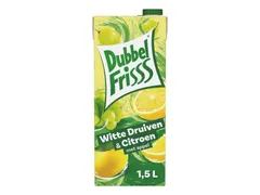 Boisson fruitée DubbelFriss raison blanc citron pak 1500ml