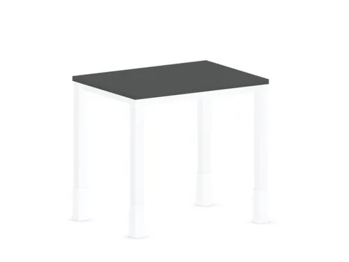 In hoogte verstelbaar bureau,HxBxD 720-840x800x600mm,MS-donkergrijs