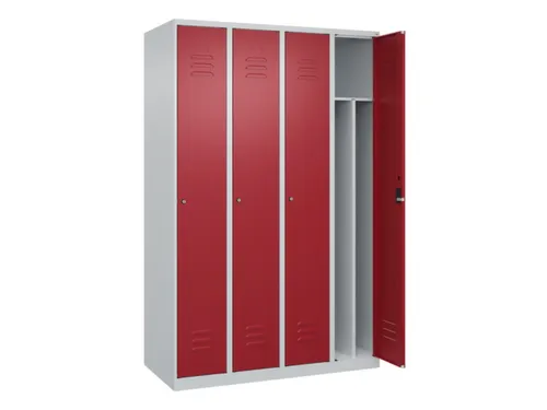 locker voor scheiding van kleding,HxBxD 1850x1200x500mm,4vak