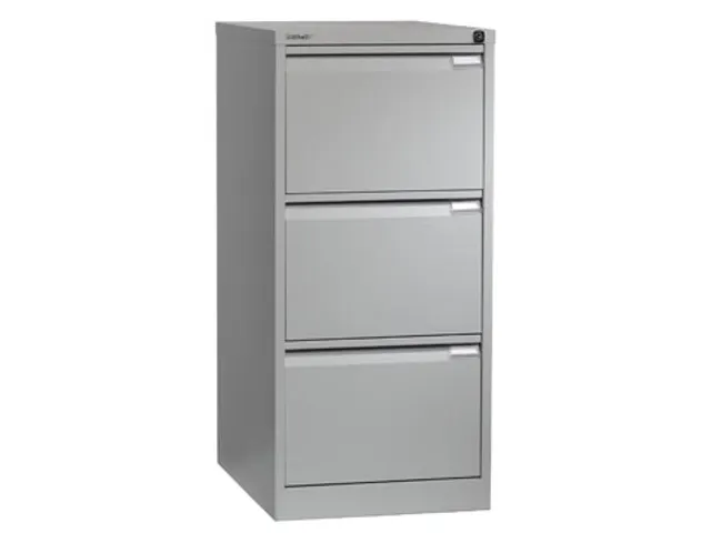Classeur Dossiers, Ft 101,6 X 47 X 62,2 Mm (H X L X P), 3 Tiroirs, Gri