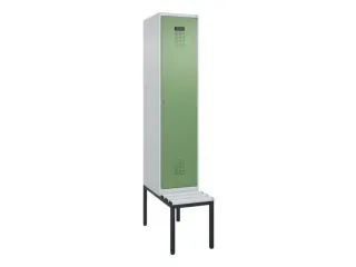 locker met bank,HxBxD 2120x400x815mm,1vak,vak B 400mm,cilinderslot - 2