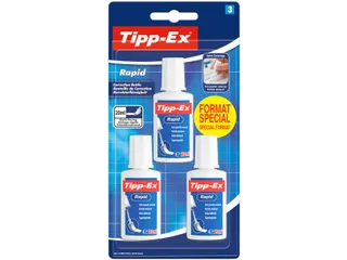 Correctievloeistof Tipp-ex Rapid 20ml blister à 3 stuks - 1