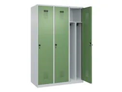 locker voor scheiding van kleding,HxBxD 1850x1200x500mm,3vak
