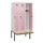 locker met bank,HxBxD 1950x900x815mm,3vak,vak B 300mm,draaigrendel