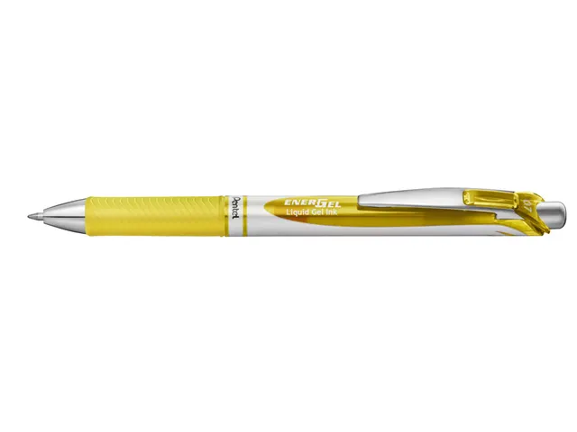 Gelschrijver Pentel BL77 Energel medium geel 0.35 mm