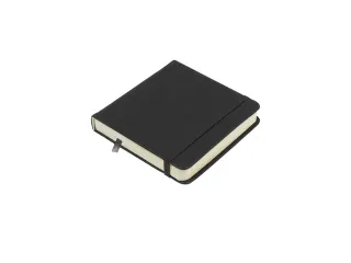 Schetsboek Kangaro 12x12cm zwart PU hardcover 80 blad 140 grams roomwi - 3