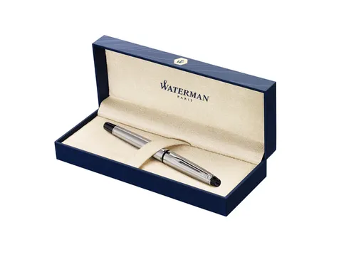 Vulpen Waterman Expert Stainless Steel CT Medium Blauwe inkt