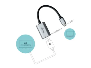 i-tec USB-C Metal DisplayPort Adapter - 4