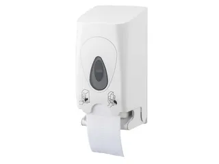 Toiletpapier Dispenser 2 Rollen Verticaal Wit - 2