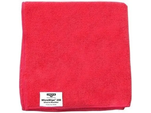 Unger Microvezeldoek MicroWipe 200 Rood, doos 10 stuks