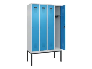 locker,HxBxD 2120x1200x500mm,4vak,vak B 300mm,cil.-slot,voetonderstel - 1