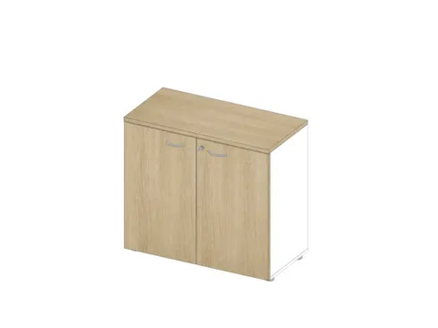 Kantoorkast Romp Wit Front Eiken bxdxh 900x450x815mm