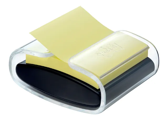 Memoblokdispenser 3M PRO voor Post-it Z-Notes 76x76mm transparant zwar