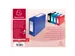 Boite de classement à pression Dos 100mm PP 7/10e Opaque bleu