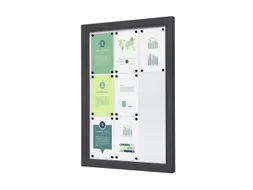 Outdoor Vergrendelbaar Notitiebord Slim 9xA4 Antraciet