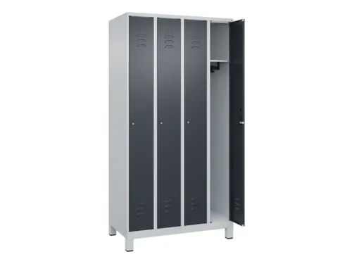 locker,HxBxD 1950x1000x500mm,4vak,vak B 250mm,cil.-slot,voeten