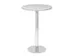 statafel,HxØ 1116x800mm,rond,schotelvoet chroom,ronde buis,blad grijs