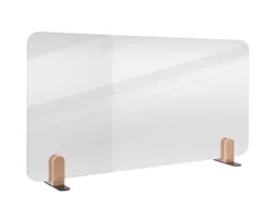 Bureauscherm Elements doorzichtig 60x120cm Houder