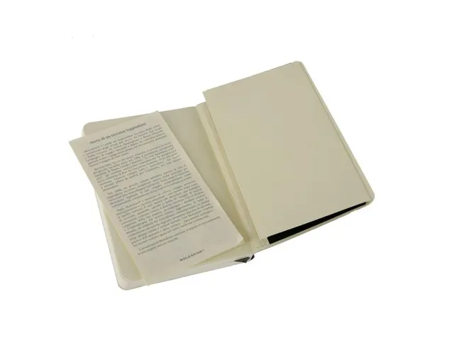 Notitieboek Moleskine large 130x210mm blanco soft cover zwart