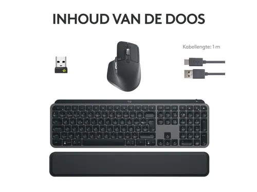 Logitech MX Keys S Combo toetsenbord en muis Azerty Frans