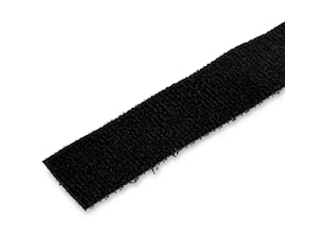 15m Bulk Rol Klittenband herbruikbaar zwart op maat te knippen