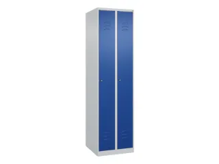 locker,HxBxD 1850x500x500mm,2vak,vak B 250mm,cil.-slot,staand op vloer - 1
