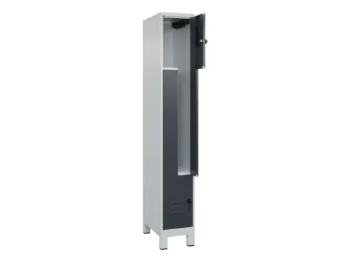 Z-garderobekast,HxBxD 1950x300x500mm,vak B 150/300mm,draaigrendel