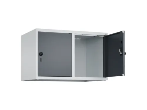 opzetkast,v. locker,2vak.,vak B 400mm,HxBxD 500x800x500mm,draaigrendel