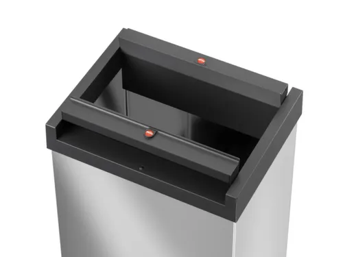 RVS afvalbakken,52l,HxBxD 763x339x260mm,romp RVS