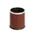 Ronde Dubbelwandige Papierbak Lederlook 10 Liter Chroom Bordeaux