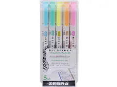 MILDLINER markeerstift Fluor 5x assorti kleuren etui 10 stuks