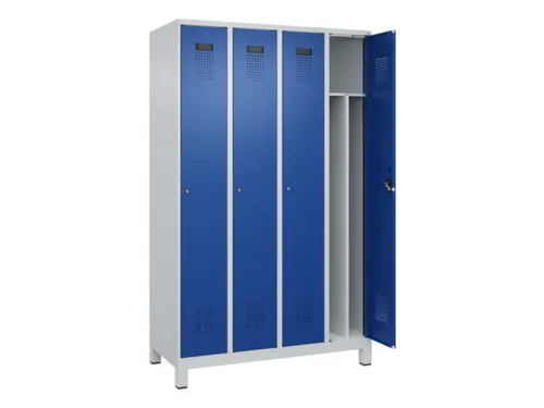 locker voor scheiding van kleding,HxBxD 1950x1200x500mm,4vak