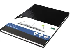 Dummyboek Kangaro A4 zwarte harde cover 80 blad 100 grams blanco papie