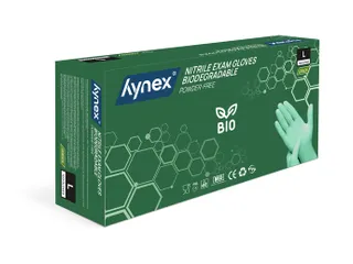 Handschoen Hynex nitril Maat L groen 3.5gr 100 stuks - 3