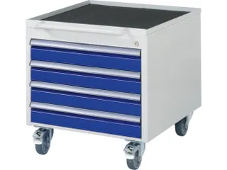 verrijdbaar ladeblok,v. werkbank,HxBxD 565x580x650mm,draagverm. 450kg - 1