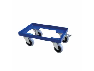 dolly,draagverm. 300kg,laadvl. LxB 405x305mm,platform open,staalplaat - 1