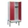 locker met bank,HxBxD 1950x800x815mm,2vak,vak B 400mm,cilinderslot