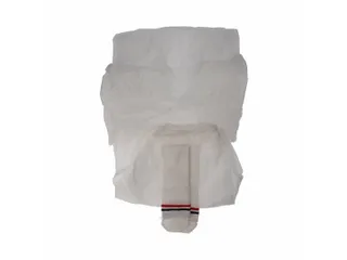 pp non woven ondergoedset, wit (hemd short, katoenen sokken XL) 1/ - 1