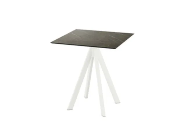 bistrotafel,HxBxD 730x700x700mm,rechthoekig,4voeten wit